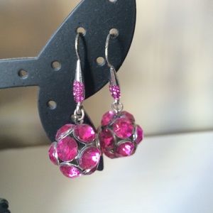 Pink earrings