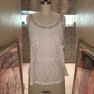 Lace Beaded Top