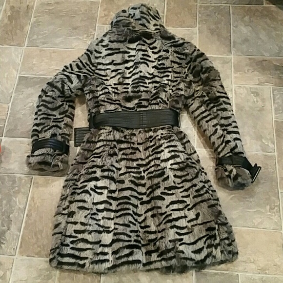 REAL FUR & LEATHER COAT - Picture 3 of 8