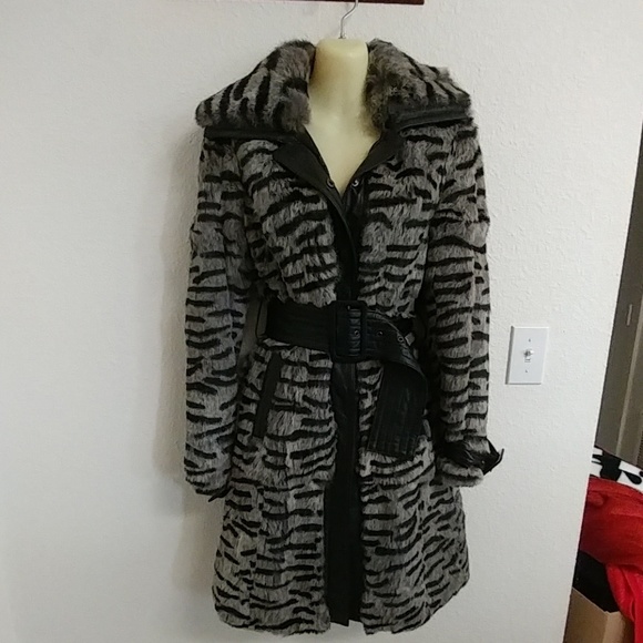 REAL FUR & LEATHER COAT - Picture 4 of 8