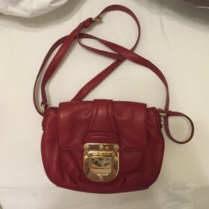 Red michael kors crossbody