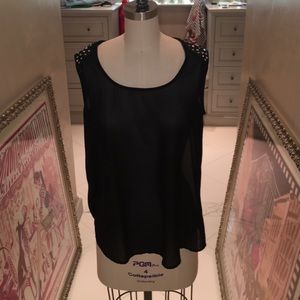Black Studded Tank