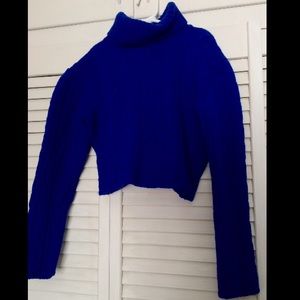 100% Wool Cropped Sweater!