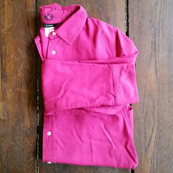 J. Crew Fuschia Button Down Shirt