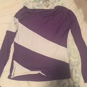 Purple and White top/sweater