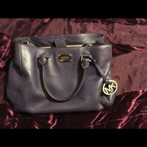 Michael Kors Purple leather satchel