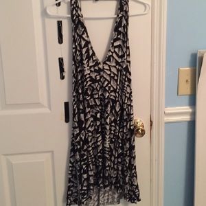 Geometrical halter dress