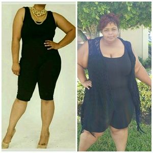 Black Capri Jumpsuit NWOT