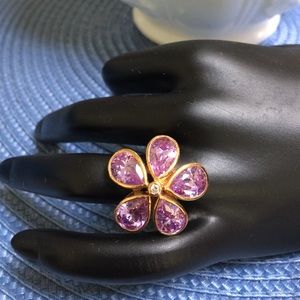 Gold Lavender Ring