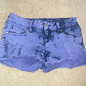 *sold* Acid washed jean shorts