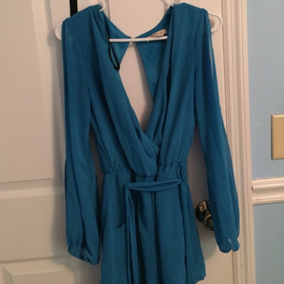 Arden B cut out long sleeve romper
