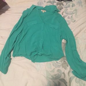 Cropped Turquoise Top