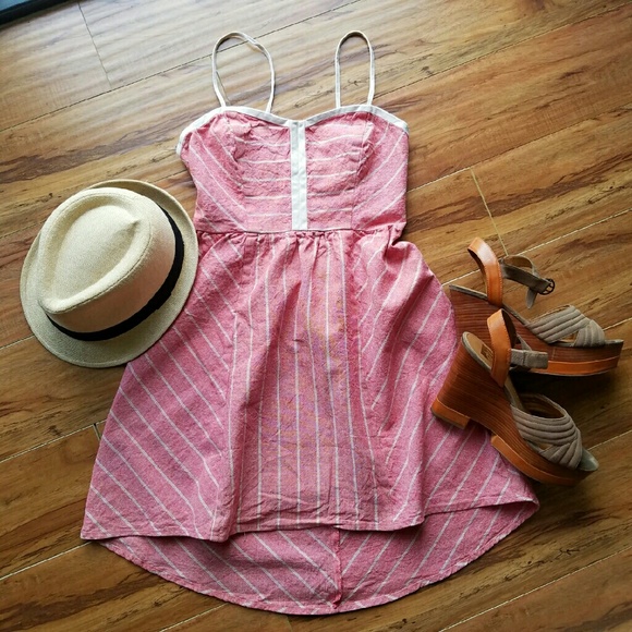 Urban Outfitters Open Back Linen Skater Dress