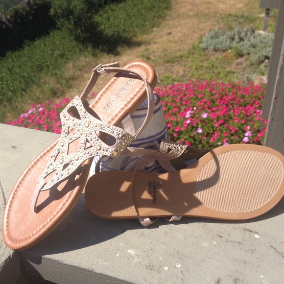 Pretty Beaded Vegan Sandals