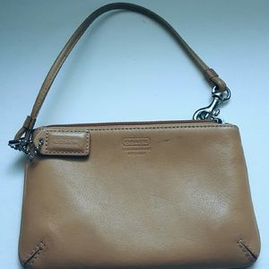 Coach Wristlet Tan