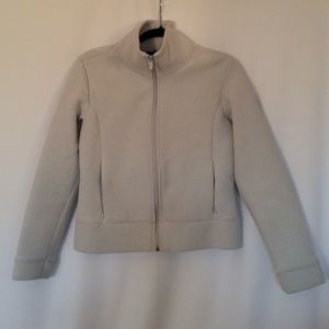 Banana Republic Gray High Neck Zip Up Jacket
