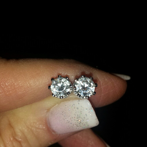 Earrings Crown's for the queen, 925 sterling post. - Picture 3 of 4