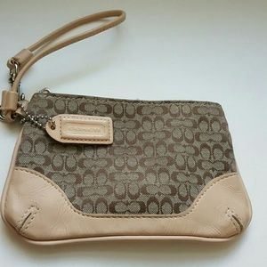 Coach Logo Wristlet