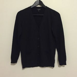 Black v neck cardigan
