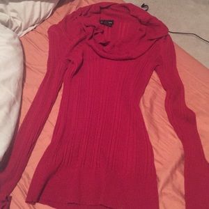 Red Cowl Neck Sweater