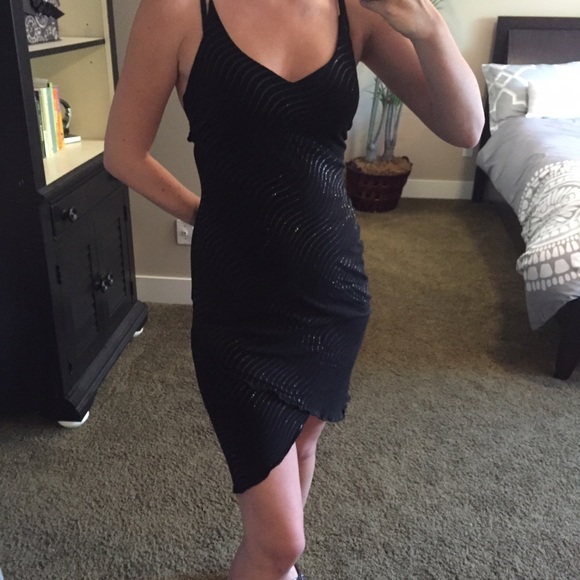 Formal Sparkly Black Dress - Picture 2 of 4