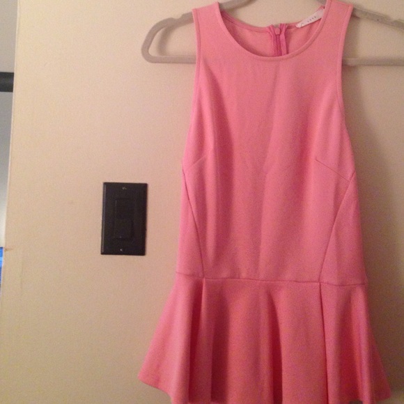 Pink Lush peplum