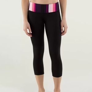 Lulu Lemon Reversible Wunder Under Crop Leggings