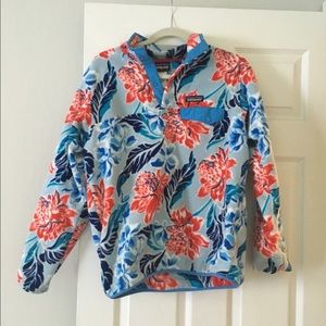 Blue Hawaiian Print Patagonia Fleece
