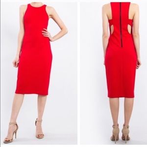 Midi length dress