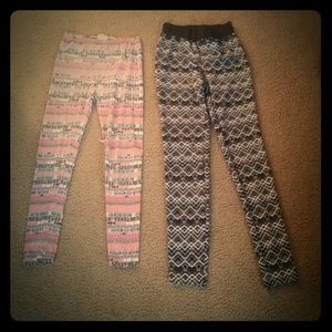 Two pairs of leggings
