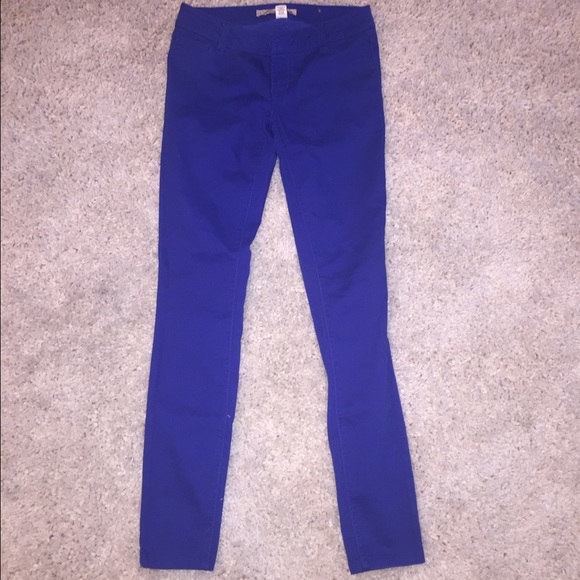 Royal blue skinny jeans