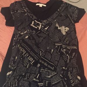 Black Newspaper Top
