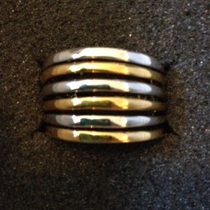 Lia Sophia Gold & Silver Ring - Size 7