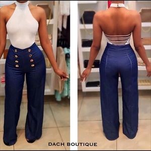 vintage wide leg  Sailor Pants