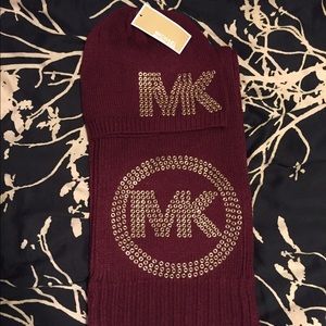 Michael Kors hat and scarf set