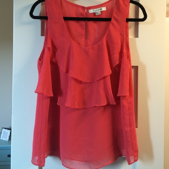 Coral tank top