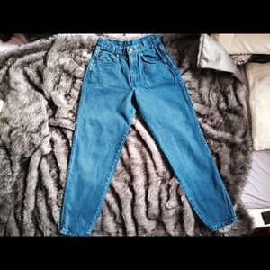 90s Vintage High Waisted Blue Mom Jeans