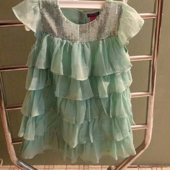 Adorable Little Girl Mint Green Top