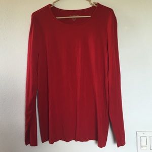 Chico's Red Long Sleeve Tee