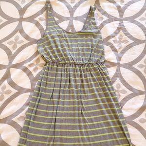 Old Navy Grey and Lime Jersey Sundress