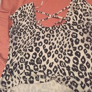 Leopard Crop top