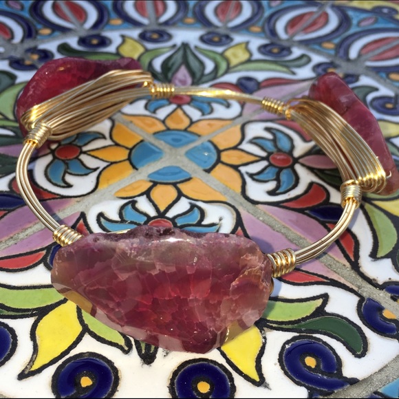 Pink Agate Bangle! - Picture 2 of 4