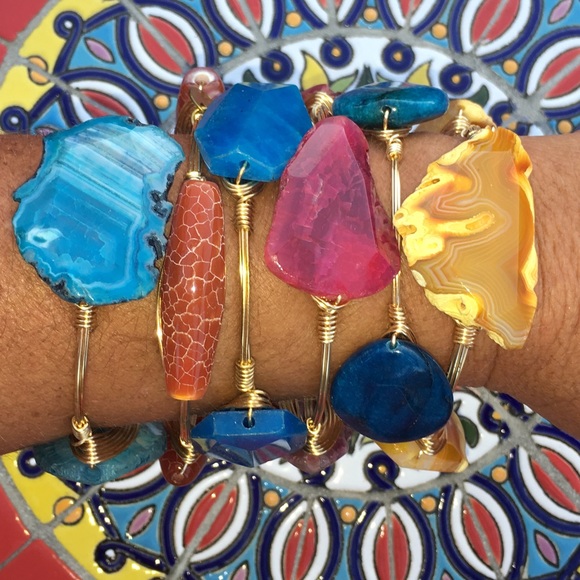 Pink Agate Bangle! - Picture 4 of 4