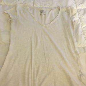 White V-neck