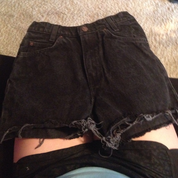 Black Levi's shorts