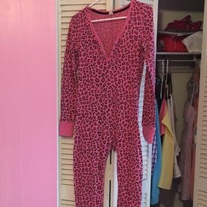 Pink leopard VS onsie