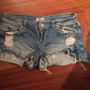 Denim shorts
