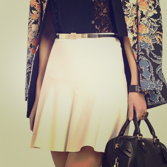 BCBGMAXAZRIA Ingrid A-Line Stretch-Knit Skirt - Picture 1 of 3