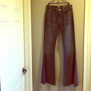 Wide flare leg jeans