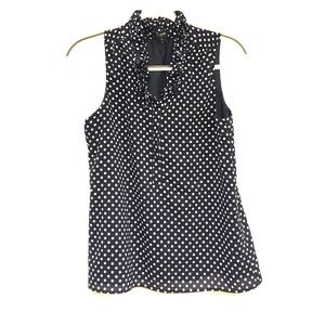J. Crew sleeveless blouse in navy